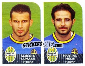 Sticker Alberto Comazzi / Martino Melis - Calciatori 2002-2003 n. 607 - Panini