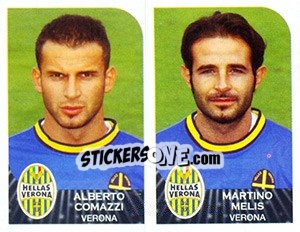 Cromo Alberto Comazzi / Martino Melis - Calciatori 2002-2003 - Panini