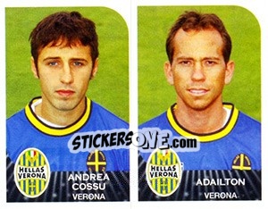 Sticker Andrea Cossu / Adailton - Calciatori 2002-2003 n. 611 - Panini