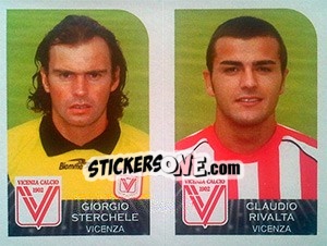 Cromo Giorgio Sterchele / Claudio Rivalta - Calciatori 2002-2003 - Panini