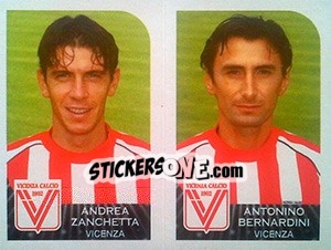 Figurina Andrea Zanchetta / Antonino Bernardini - Calciatori 2002-2003 - Panini