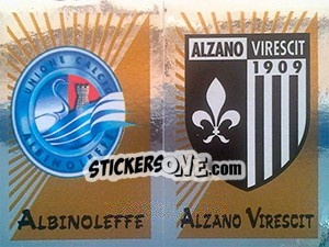 Sticker Scudetto Albinoleffe / Alzano Virescit - Calciatori 2002-2003 n. 621 - Panini