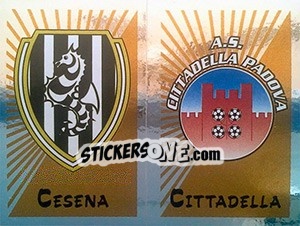 Sticker Scudetto Cesena / Cittadella - Calciatori 2002-2003 n. 627 - Panini