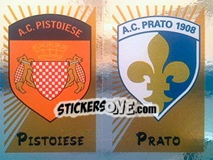 Sticker Scudetto Pistoiese / Prato - Calciatori 2002-2003 n. 636 - Panini