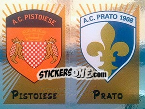 Figurina Scudetto Pistoiese / Prato