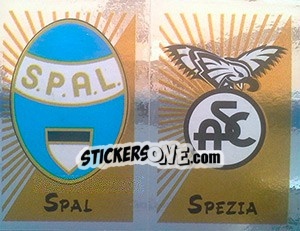 Cromo Scudetto SPAL / Spezia - Calciatori 2002-2003 - Panini