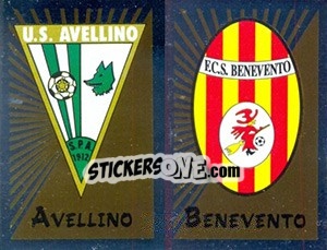 Figurina Scudetto Avellino / Benevento - Calciatori 2002-2003 - Panini