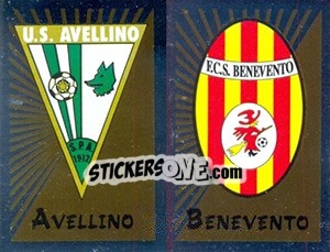 Sticker Scudetto Avellino / Benevento - Calciatori 2002-2003 n. 648 - Panini