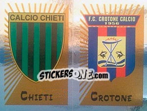 Figurina Scudetto Chieti / Crotone