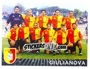Figurina Squadra Giulianova - Calciatori 2002-2003 - Panini