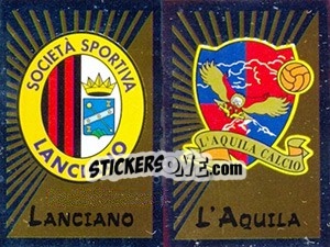 Figurina Scudetto Lanciano / L'Aquila - Calciatori 2002-2003 - Panini