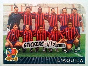 Figurina Squadra L'Aquila - Calciatori 2002-2003 - Panini
