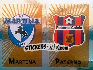 Sticker Scudetto Martina / Paternò - Calciatori 2002-2003 n. 660 - Panini