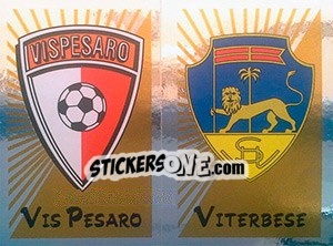 Sticker Scudetto Vis Pesaro / Viterbese - Calciatori 2002-2003 n. 672 - Panini