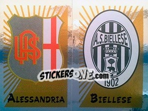 Sticker Scudetto Alessandria / Biellese - Calciatori 2002-2003 n. 675 - Panini
