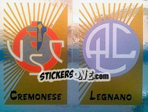 Sticker Scudetto Cremonese / Legnano - Calciatori 2002-2003 n. 676 - Panini