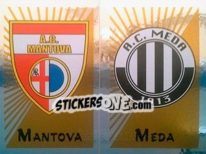 Sticker Scudetto Mantova / Meda - Calciatori 2002-2003 n. 677 - Panini