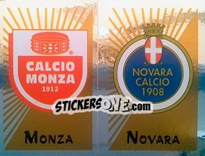 Cromo Scudetto Monza / Novara