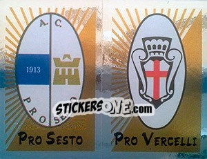 Cromo Scudetto Pro Sesto / Pro Vercelli