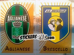 Cromo Scudetto Aglianese / Brescello - Calciatori 2002-2003 - Panini