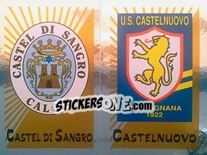 Sticker Scudetto Castel di Sangro / Castelnuovo - Calciatori 2002-2003 n. 685 - Panini