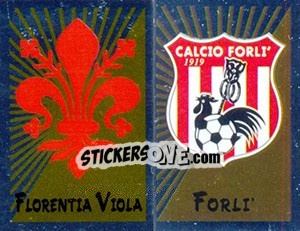 Sticker Scudetto Fano / Florentia Viola