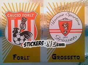 Sticker Scudetto Forlì / Grosseto - Calciatori 2002-2003 n. 687 - Panini