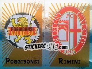 Sticker Scudetto Poggibonsi / Rimini - Calciatori 2002-2003 - Panini
