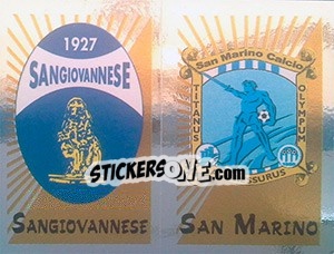Figurina Scudetto Sangiovannese / San Marino - Calciatori 2002-2003 - Panini