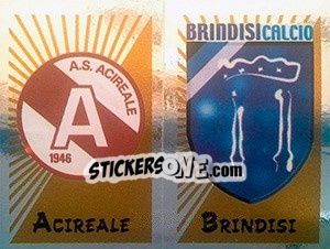 Cromo Scudetto Acireale / Brindisi - Calciatori 2002-2003 - Panini