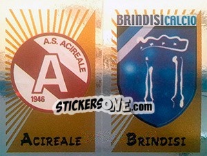Sticker Scudetto Acireale / Brindisi - Calciatori 2002-2003 n. 693 - Panini