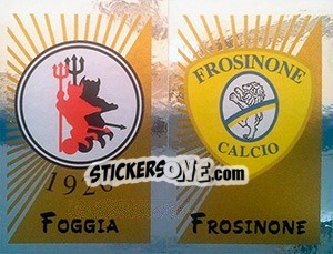 Sticker Scudetto Foggia / Frosinone - Calciatori 2002-2003 n. 695 - Panini