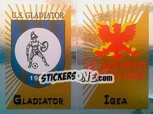 Sticker Scudetto Gladiator / Igea - Calciatori 2002-2003 n. 697 - Panini