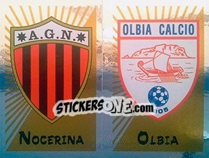 Sticker Scudetto Nocerina / Olbia - Calciatori 2002-2003 - Panini