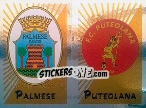 Figurina Scudetto Palmese / Puteolana - Calciatori 2002-2003 - Panini