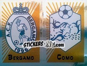 Cromo Scudetto Bergamo / Como - Calciatori 2002-2003 - Panini