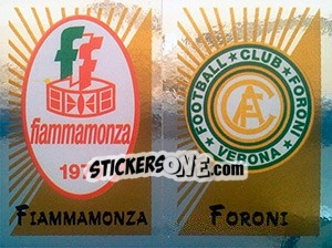 Figurina Scudetto Fiammamonza / Foroni - Calciatori 2002-2003 - Panini