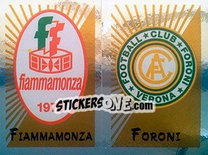 Figurina Scudetto Fiammamonza / Foroni