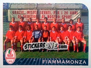 Sticker Squadra Fiammamonza