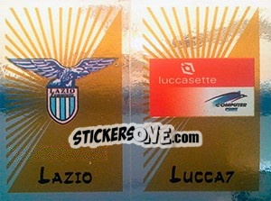 Sticker Scudetto Lazio / Lucca - Calciatori 2002-2003 n. 711 - Panini