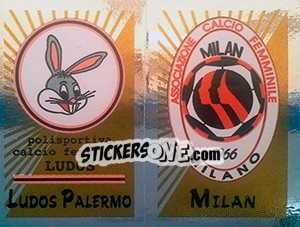 Sticker Scudetto Ludos / Milan - Calciatori 2002-2003 n. 714 - Panini