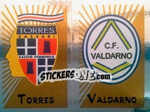 Sticker Scudetto Torres / Valdarno - Calciatori 2002-2003 - Panini