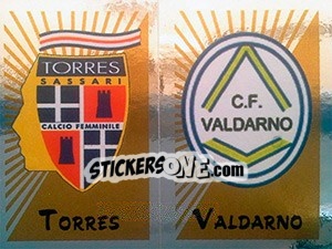 Sticker Scudetto Torres / Valdarno - Calciatori 2002-2003 n. 720 - Panini