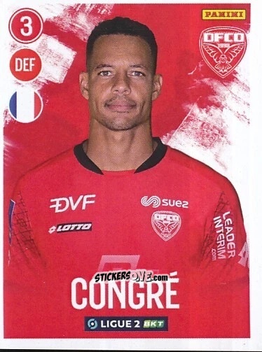 Figurina Daniel Congré - FOOT 2022-2023 Ligue 2
 n. 77 - Panini