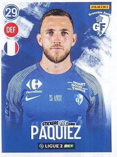 Cromo Gaëtan Paquiez