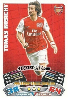 Cromo Tomas Rosicky - English Premier League 2011-2012. Match Attax Extra - Topps