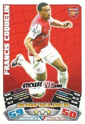 Sticker Francis Coquelin - English Premier League 2011-2012. Match Attax Extra n. U5 - Topps