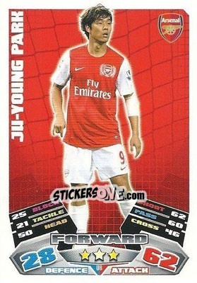 Sticker Chu-Young Park - English Premier League 2011-2012. Match Attax Extra n. U6 - Topps