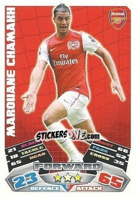 Sticker Marouane Chamakh - English Premier League 2011-2012. Match Attax Extra - Topps