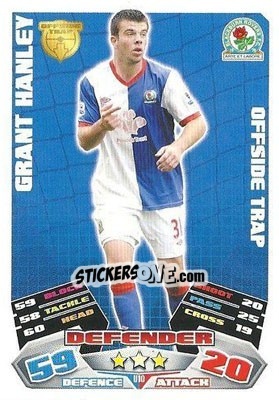 Sticker Grant Hanley - English Premier League 2011-2012. Match Attax Extra n. U10 - Topps